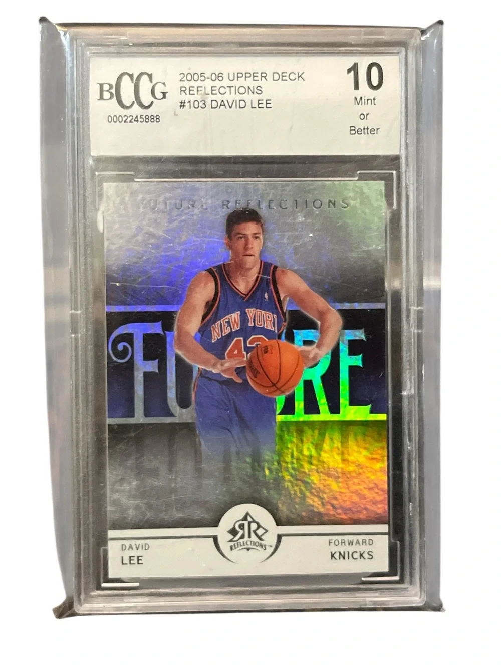2005-06 Upper Deck Reflections David Lee Rookie Card PSA 10 (KNICKS) #991/1499